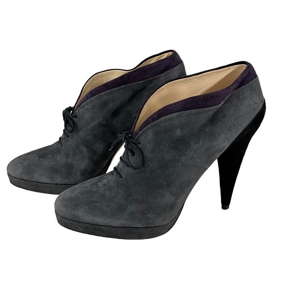 Prada Women's High Stiletto Ankle Heeled Boots Multicolor Sz 38 - Picture 3 of 11